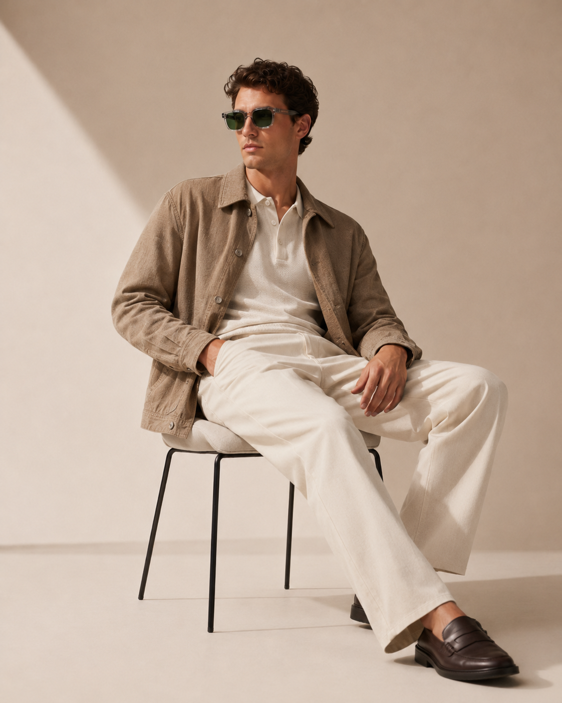 Crystal Cateye sunglasses in translucent smoke finish